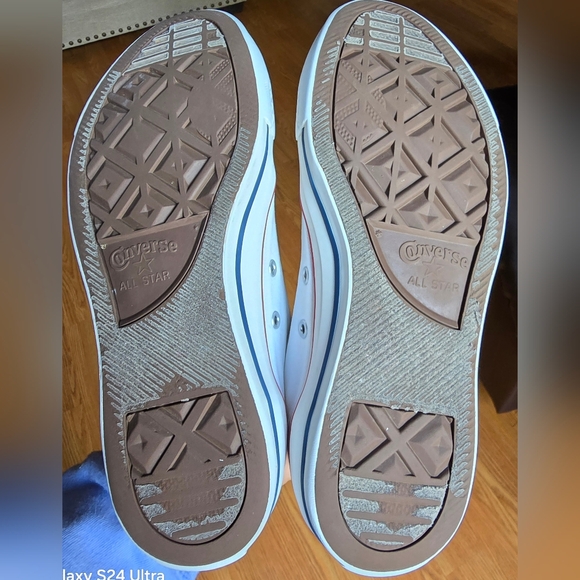 Unisex Sz 8 Men's/10 Women's CONVERSE CTAS White High Top Shoes - Picture 6 of 7